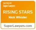 Nick Whisler Super Lawyers Rising Star badge