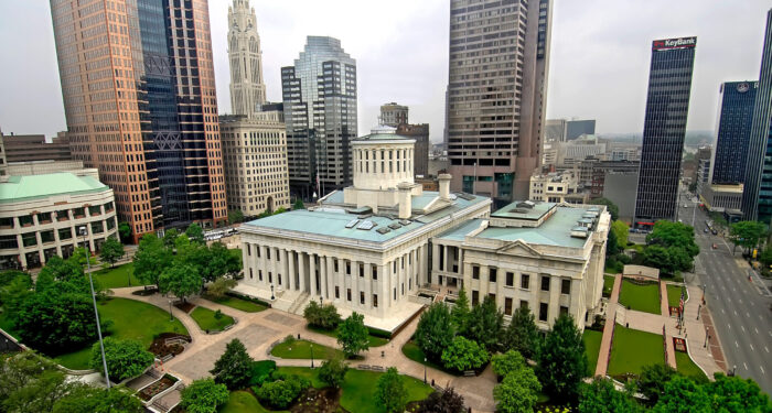 The State Capitol Building at Columbus Ohio OH
