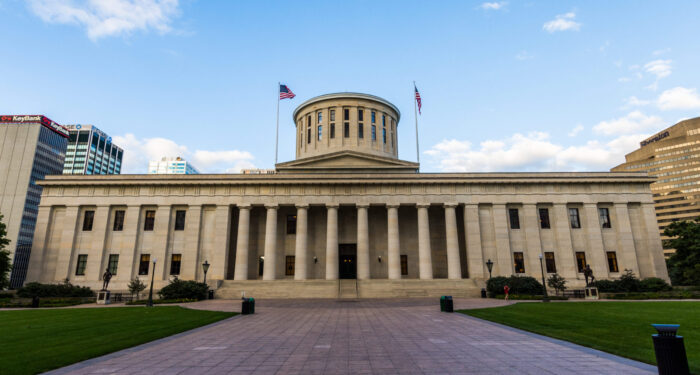 The Ohio Statehouse in Columbus, Ohio