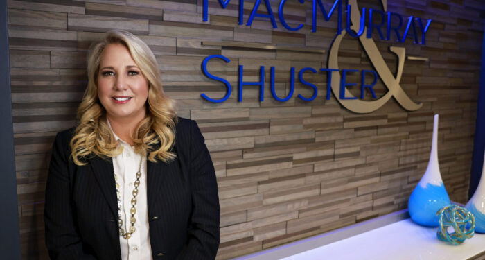 Michele Shuster with M&S logo